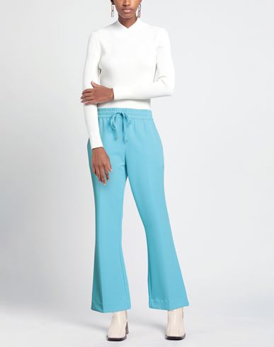 Woman Pants Sky blue Size 10 Polyester, Elastane