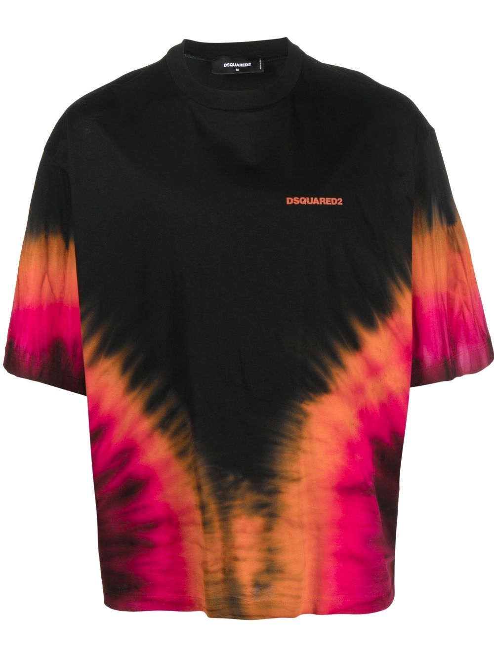 Tie-dye logo-print T-shirt - Black