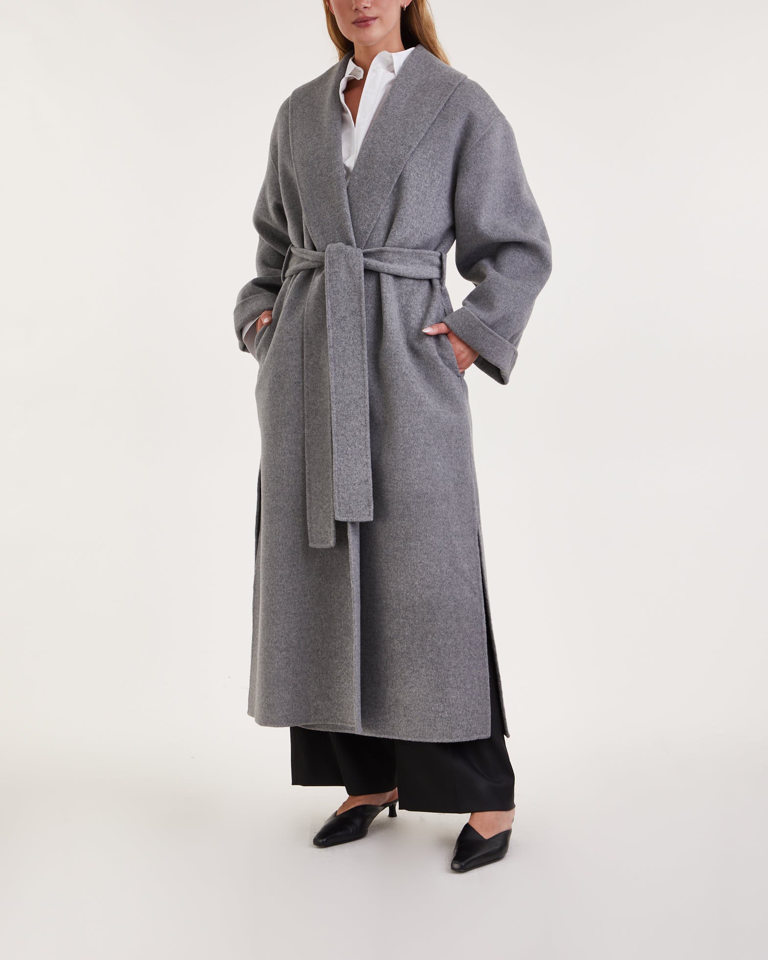 By Malene Birger Coat Trullem Grey melange