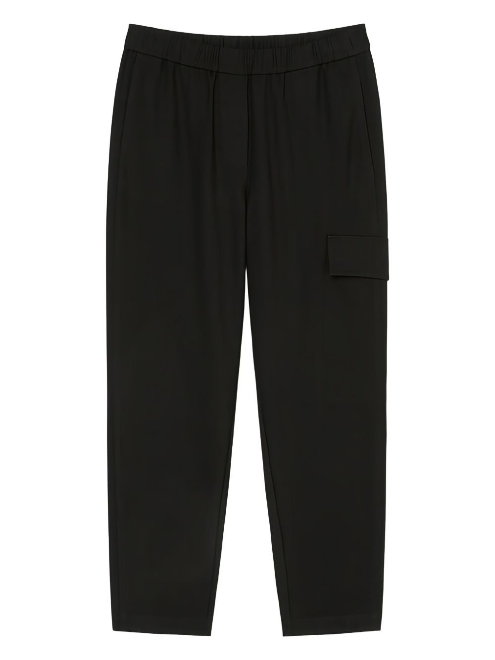 Elasticated-waist trousers - Black