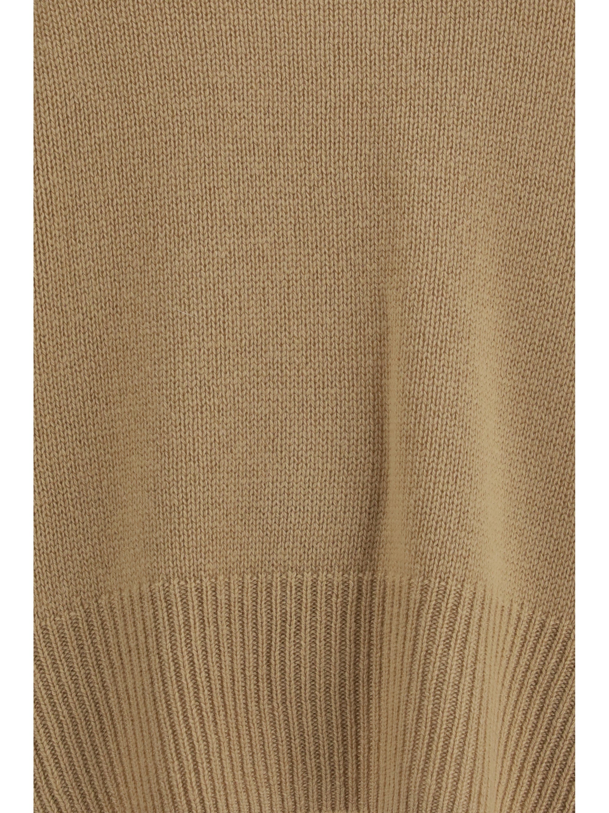 Cashmere Crewneck Sweater — Beige
