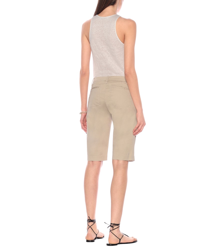 Vince Mid-rise cotton Bermuda shorts