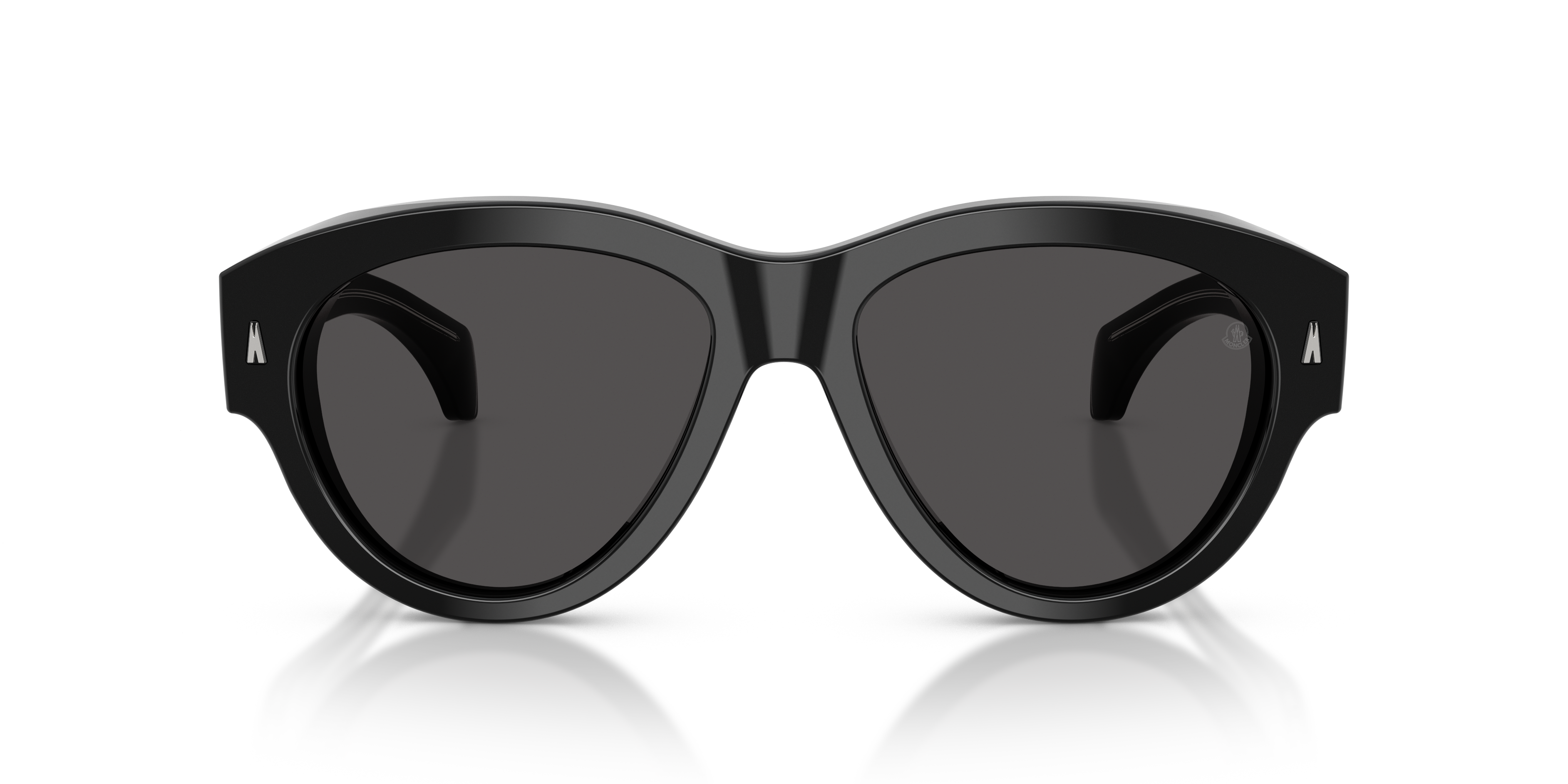 Moncler Unisex Moncler ME6016U CHICANE 300187 Gafas de sol Acetato Negro Gris Piloto Norma