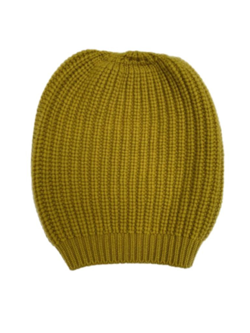 Olive Green Knitted Beanie Hat