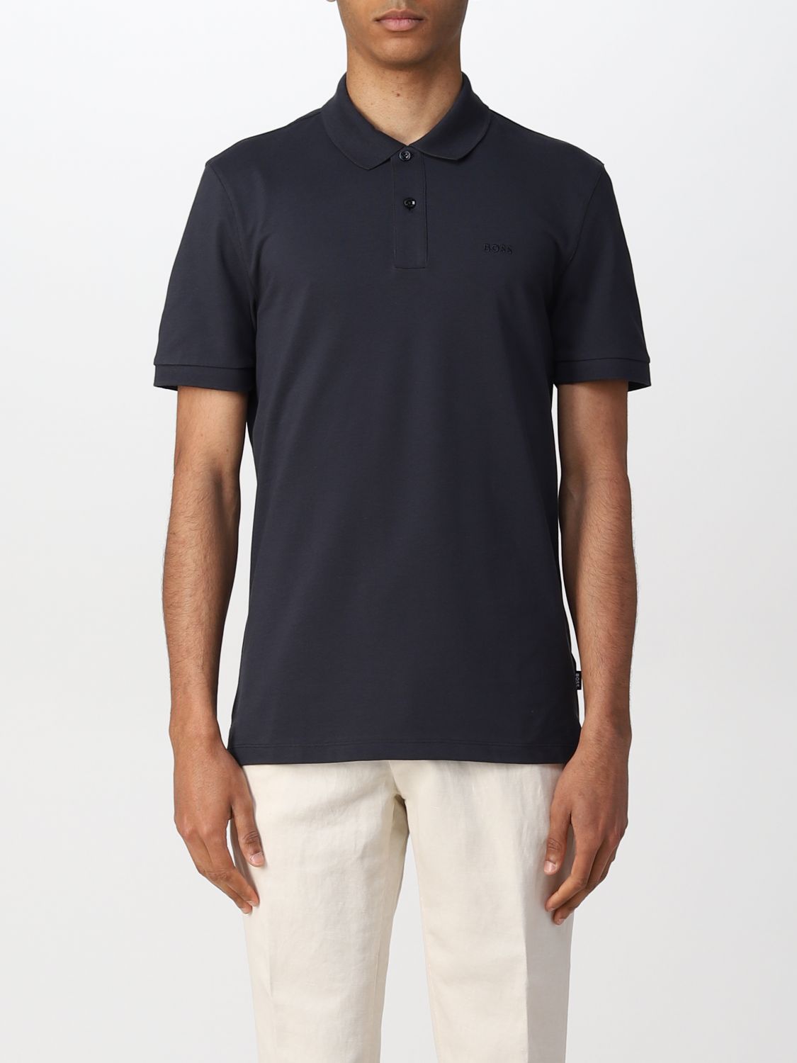 Polo Shirt Men colour Blue