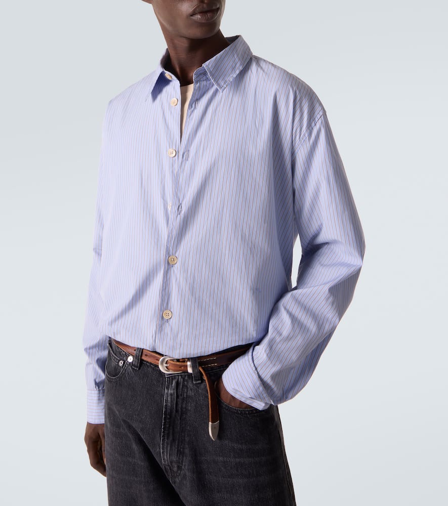 Beyond striped cotton poplin shirt