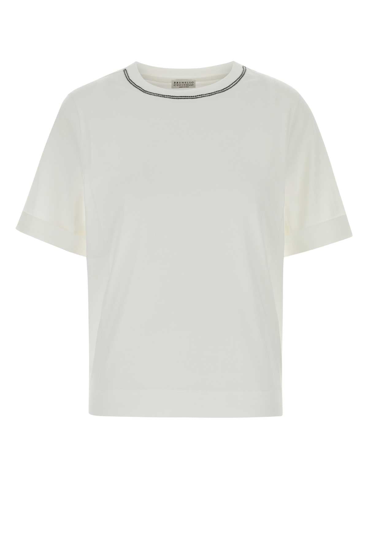 Cotton Crew-Neck T-Shirt — White