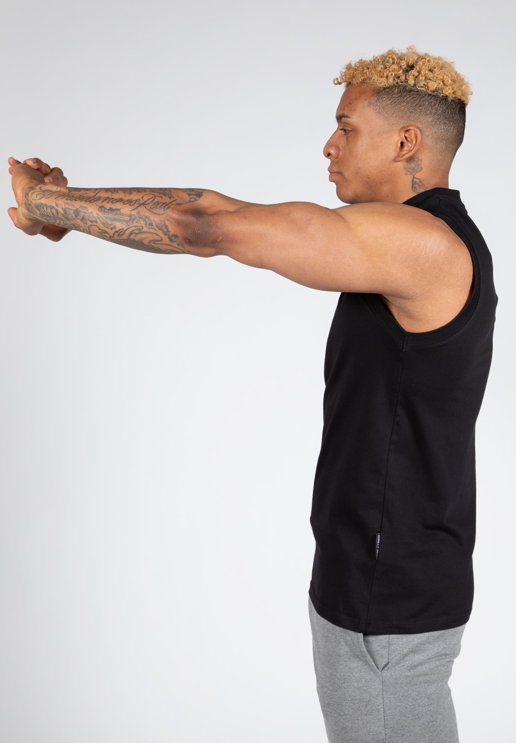 Sorrento Sleeveless T-Shirt - Black