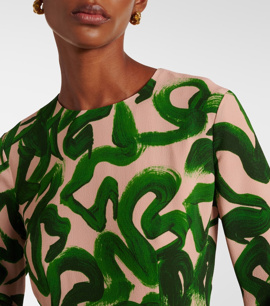 Printed midi dress