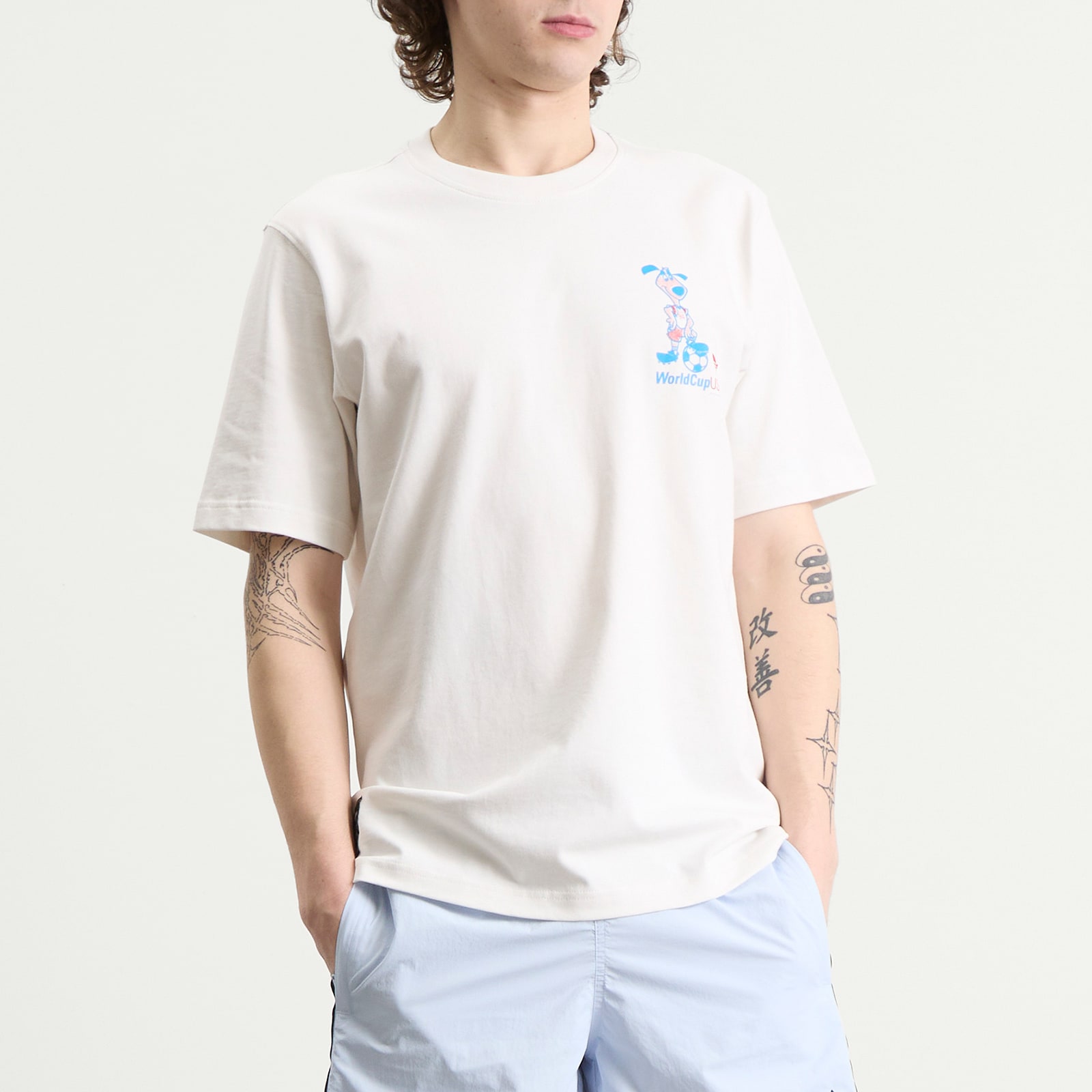 Men's Mascot T-Shirt in Cloud White
