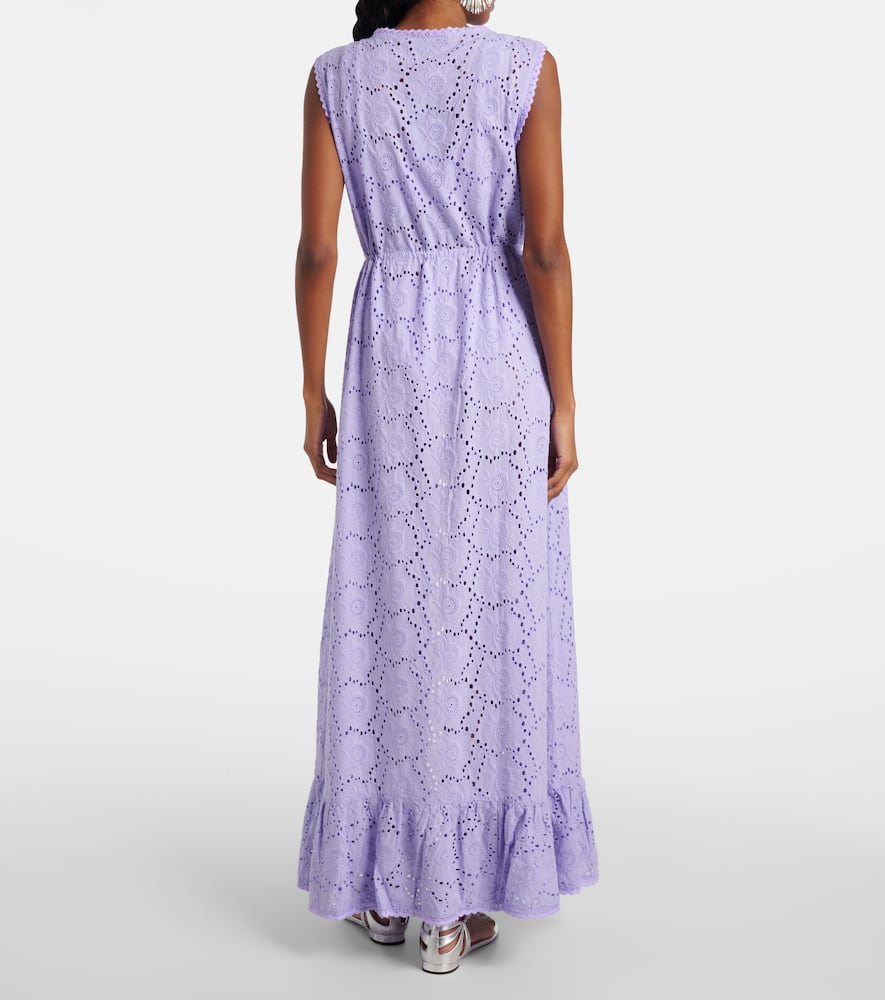Tessa cotton lace beach cover-up