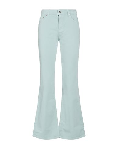 Woman Jeans Turquoise Size 25 Cotton, Rubber
