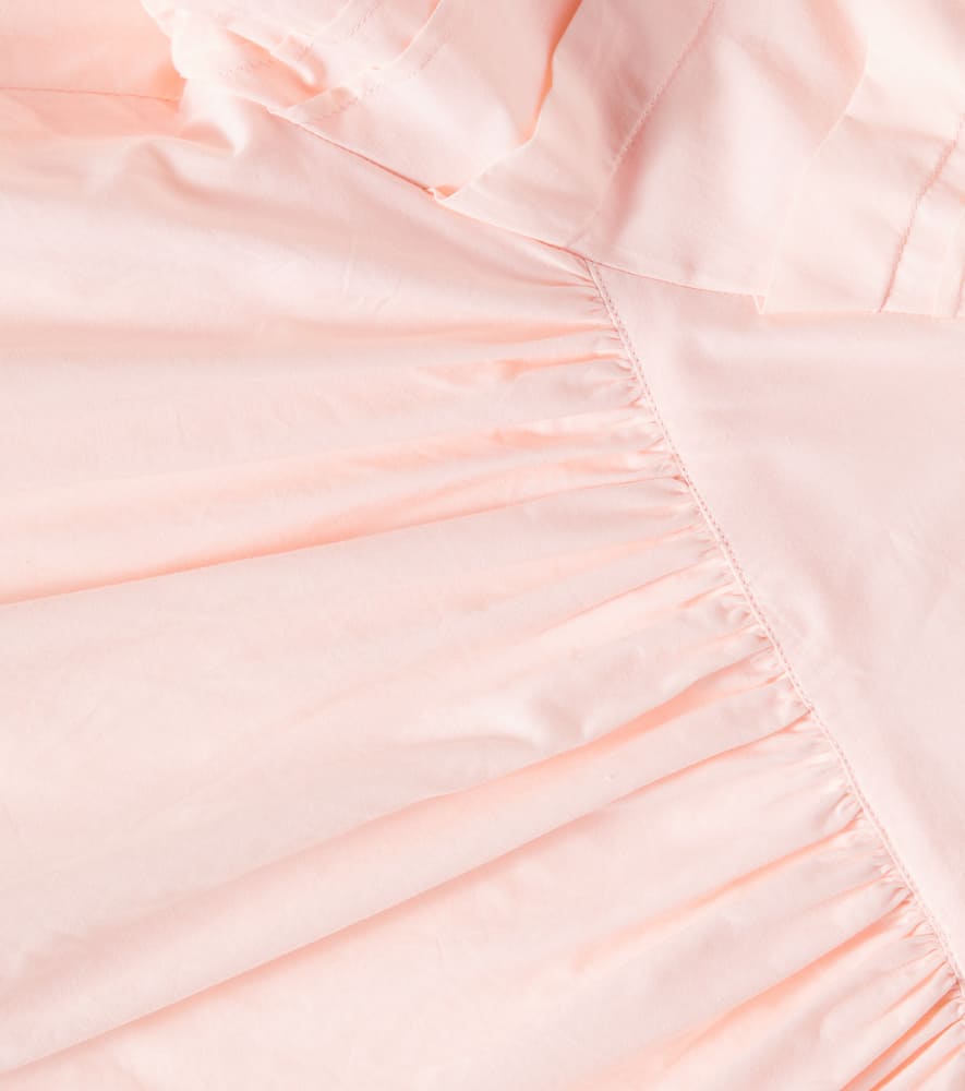 Petite Amalie Pleated smocked cotton voile dress