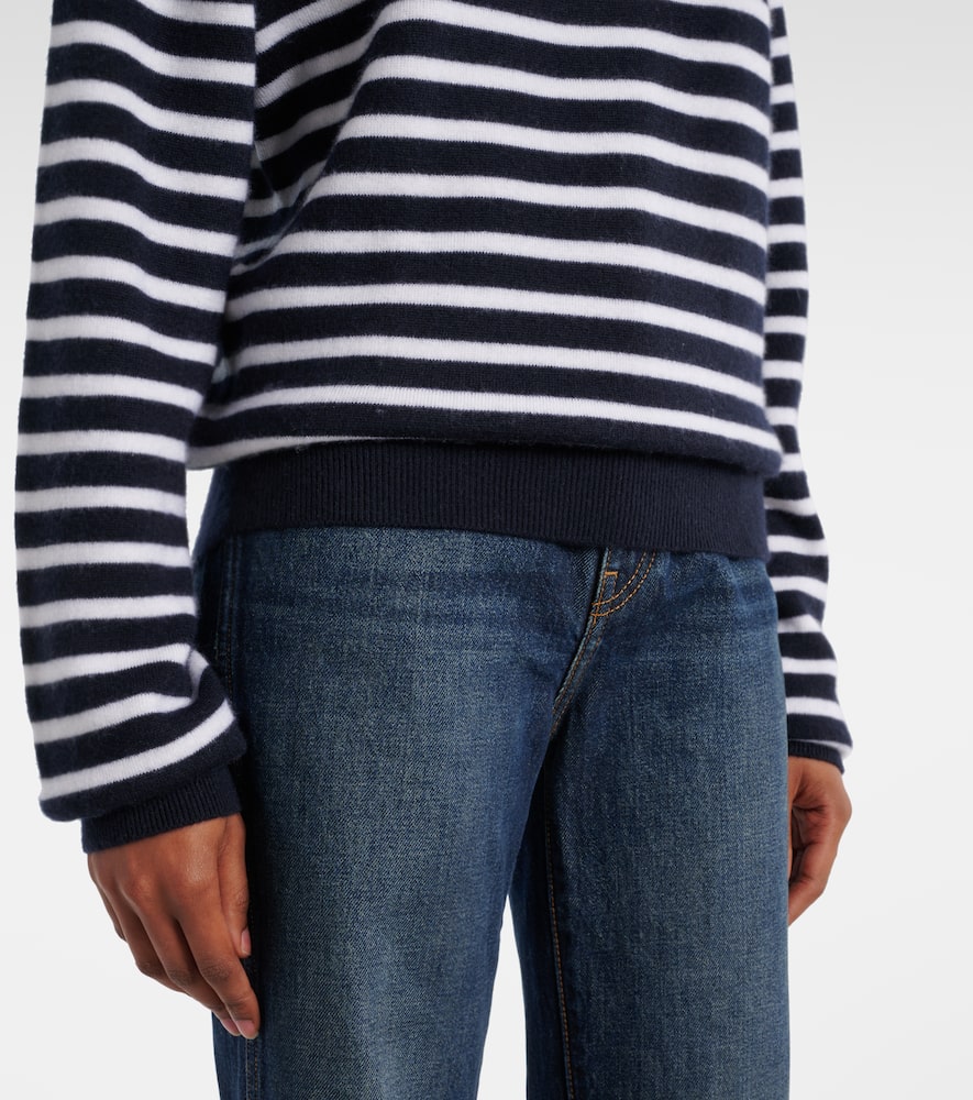 Viola striped cashmere-blend sweater