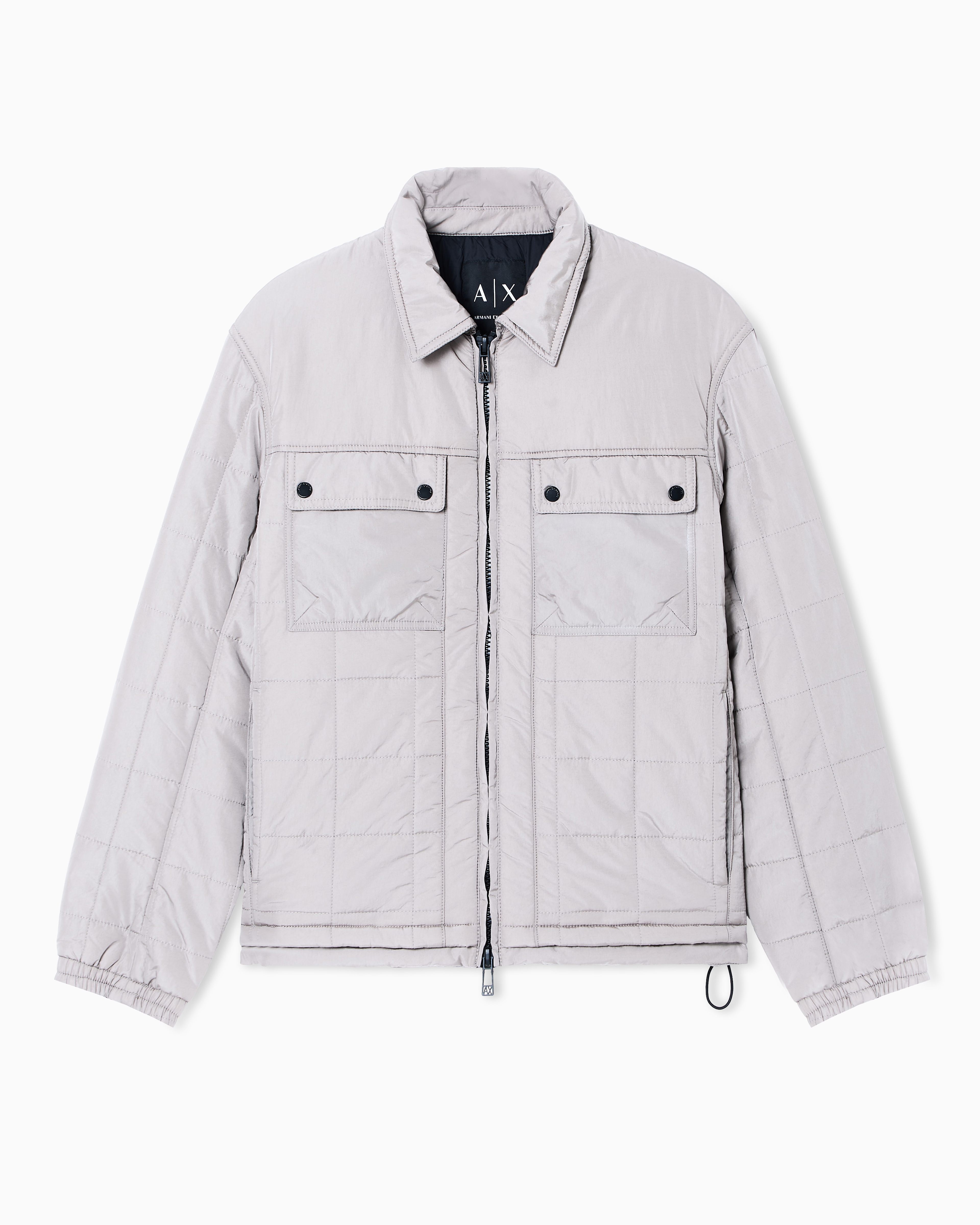 Nylon Blouson with Matt Effect and Pockets