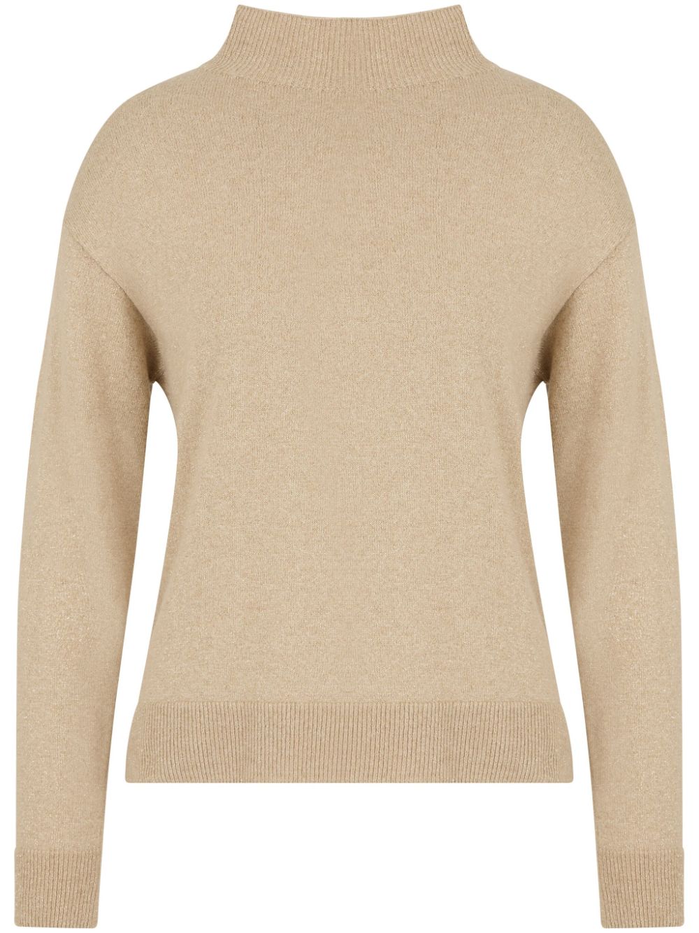 High-neck jumper - Neutrals