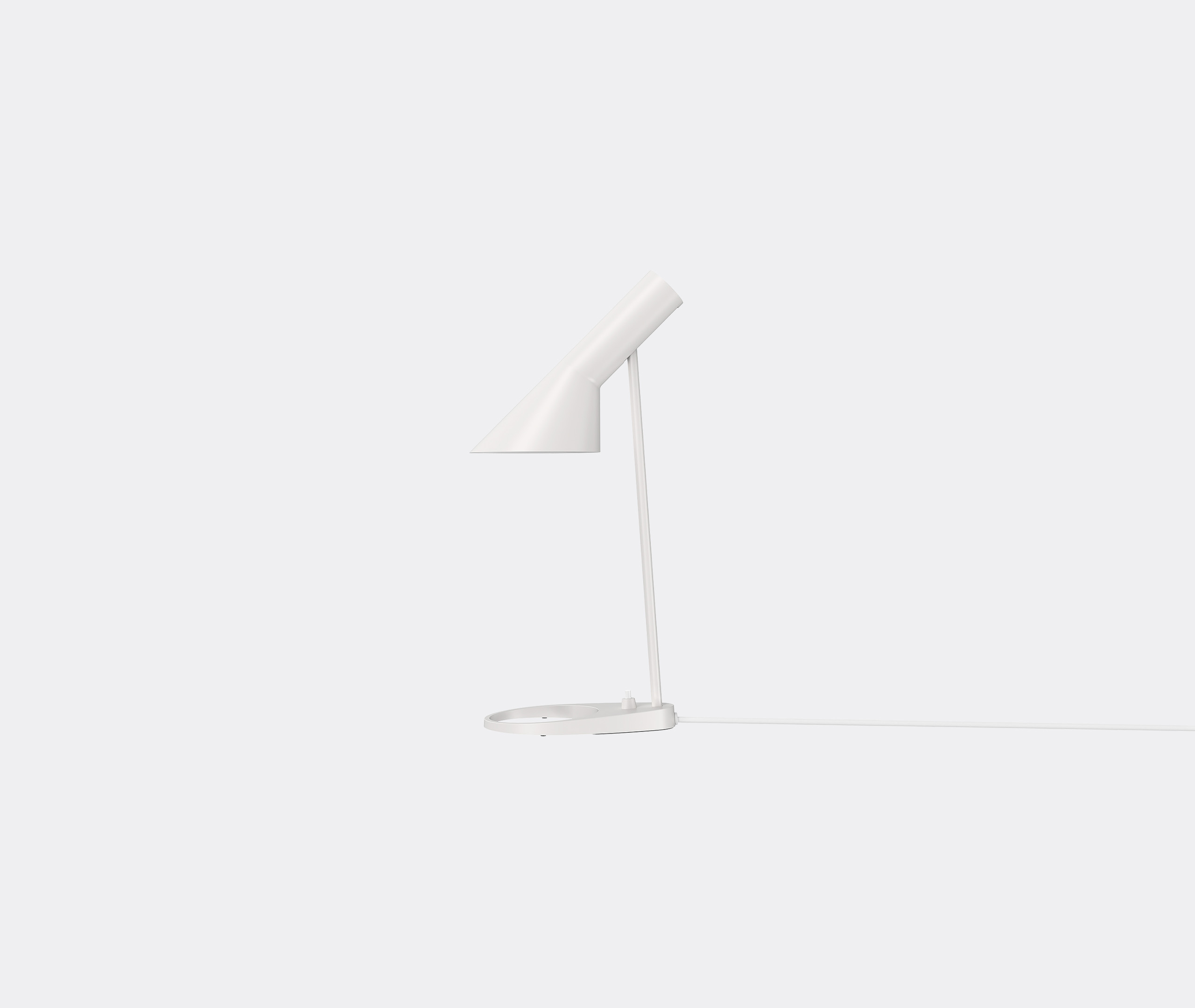 'aj Mini' Table Lamp, White, Uk Plug
