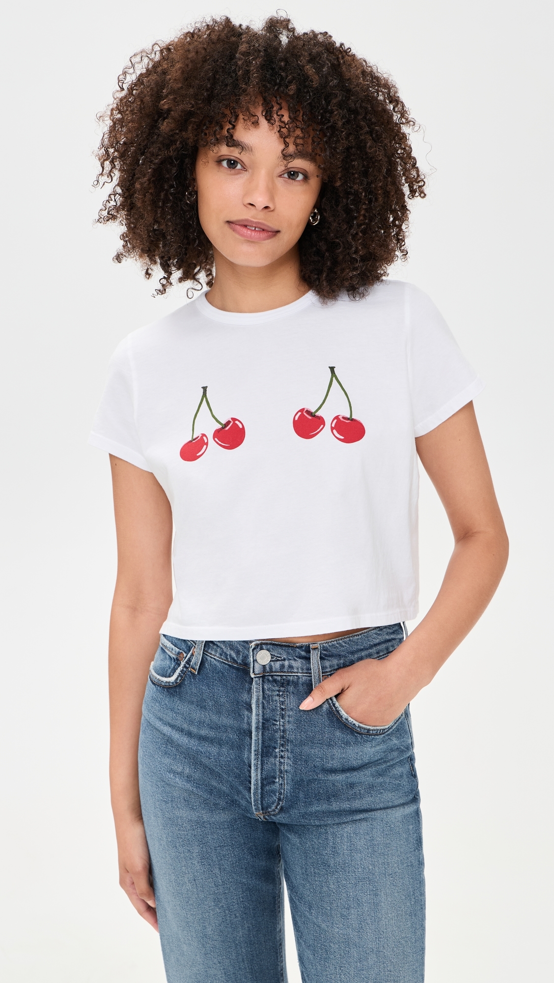Cherry Picking Tee White
