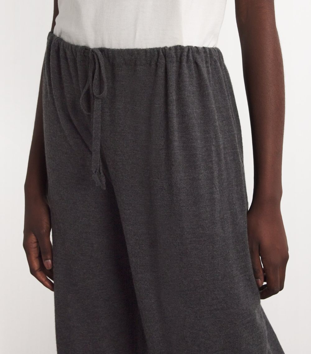 Helphine Cashmere Wide-Leg Sweatpants