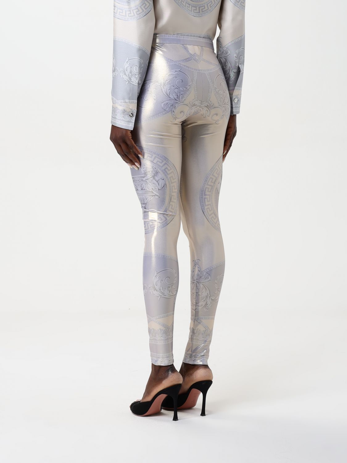 La Coupe des Dieux-print leggings - Gold