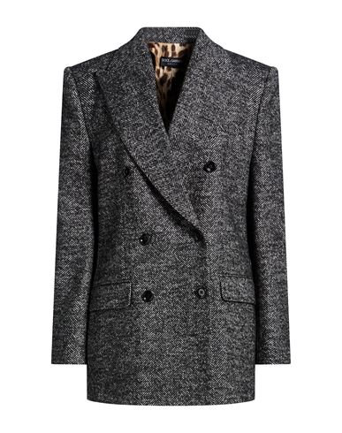 Woman Blazer Black Size 6 Virgin Wool, Polyester, Acrylic