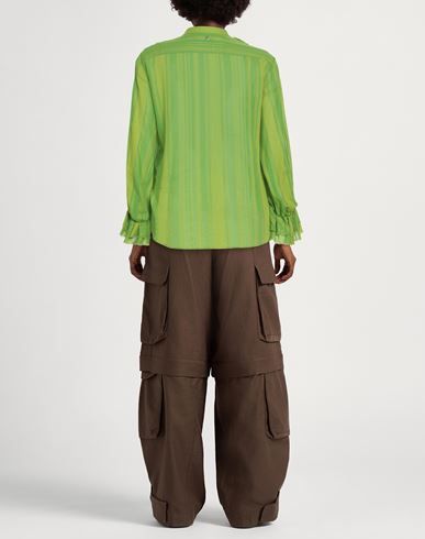 Woman Top Light green Size 6 Cotton, Viscose