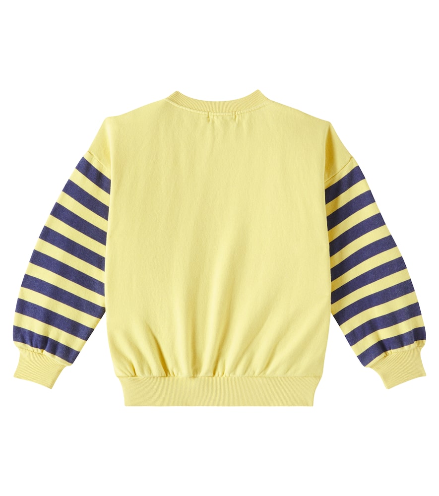 Bobo Choses Logo striped cotton jersey sweatshirt