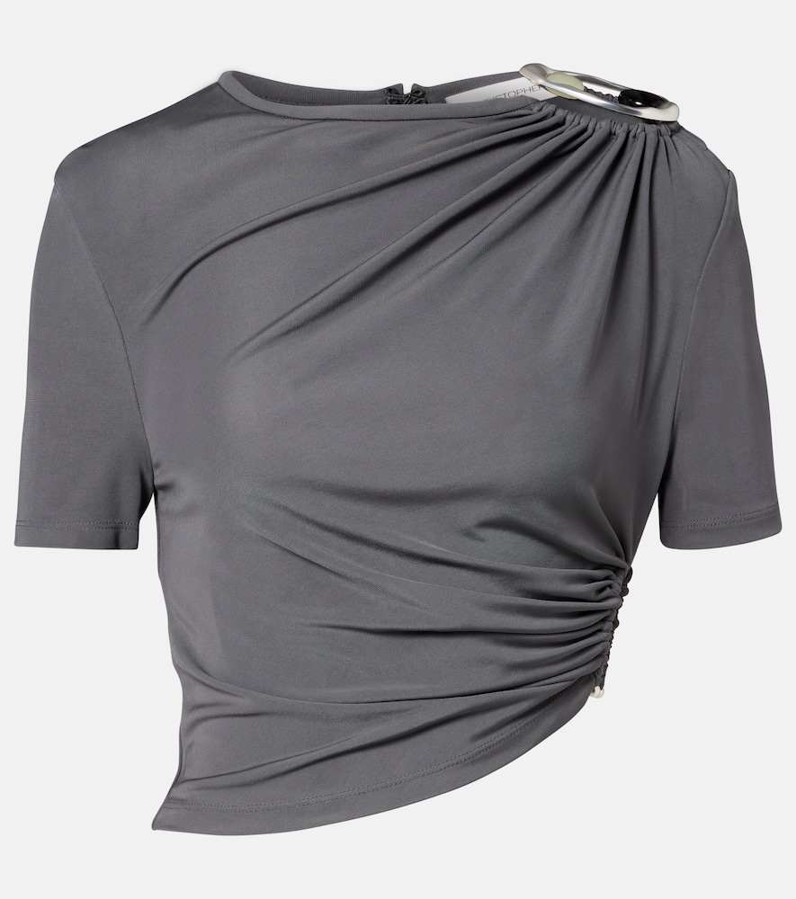 Orica embellished jersey top