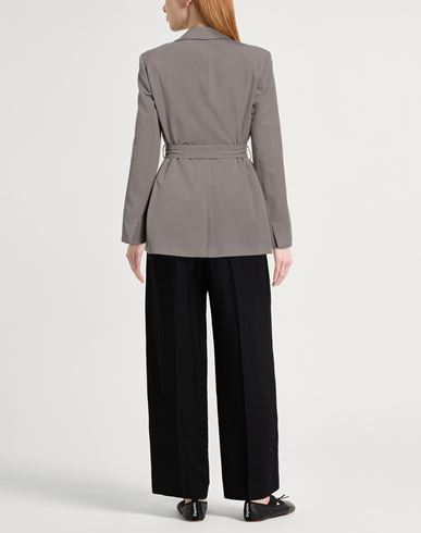 Woman Blazer Taupe Size 8 Polyester, Viscose, Elastane