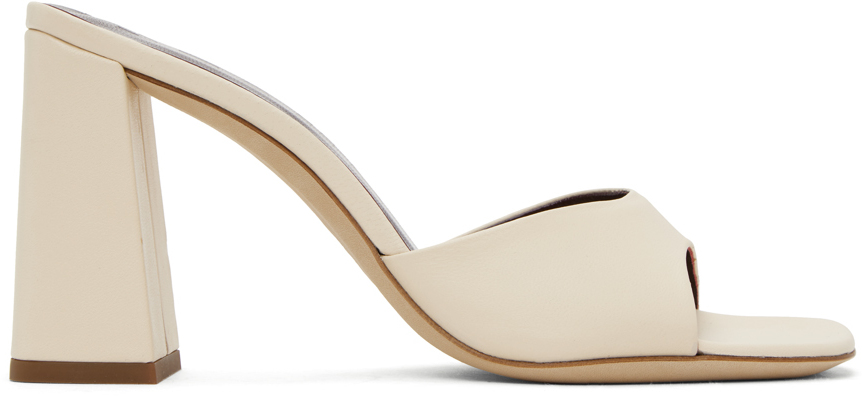 Staud Off-White Sloane Heeled Sandals