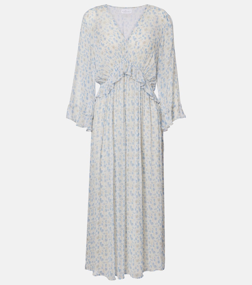 Aerin floral sheer maxi dress