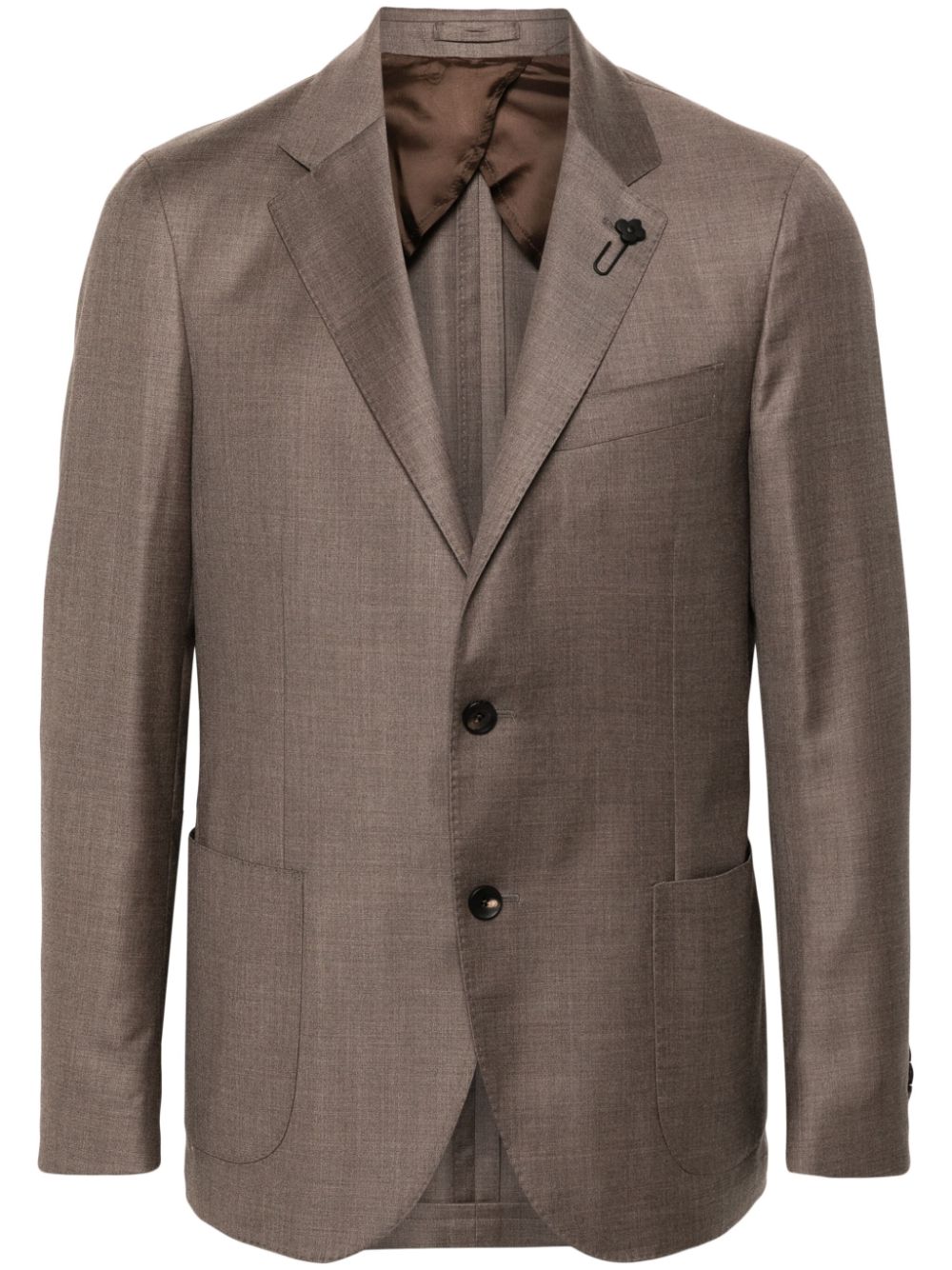 Virgin wool blazer - Brown