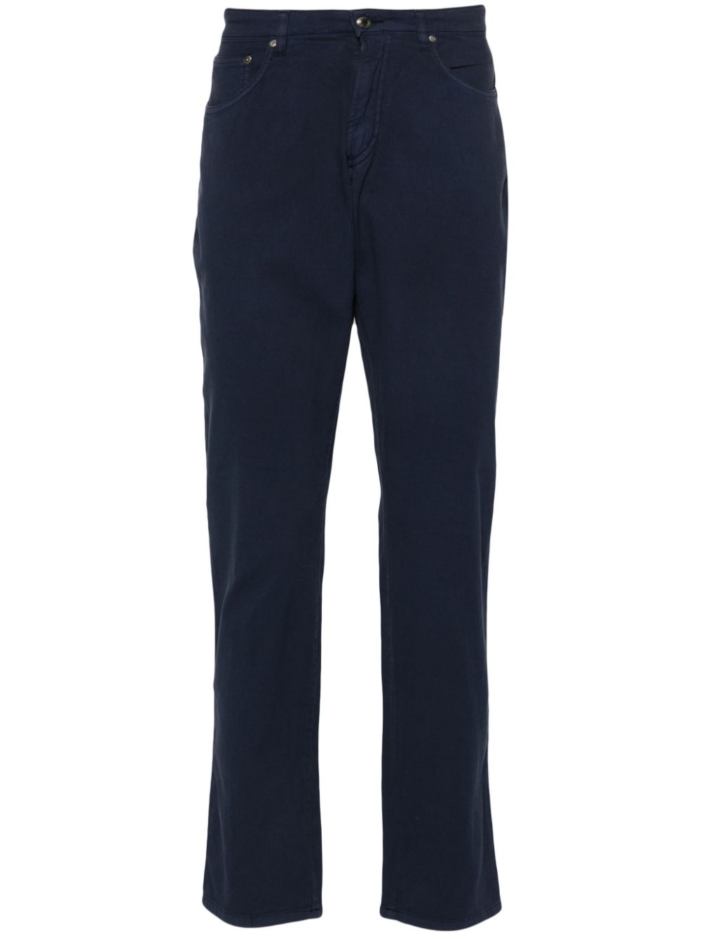 Mid-rise slim-fit chinos - Blue