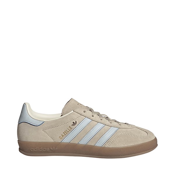 Womens adidas Gazelle Indoor Athletic Shoe - Wonder Beige / Halo Blue / Gu