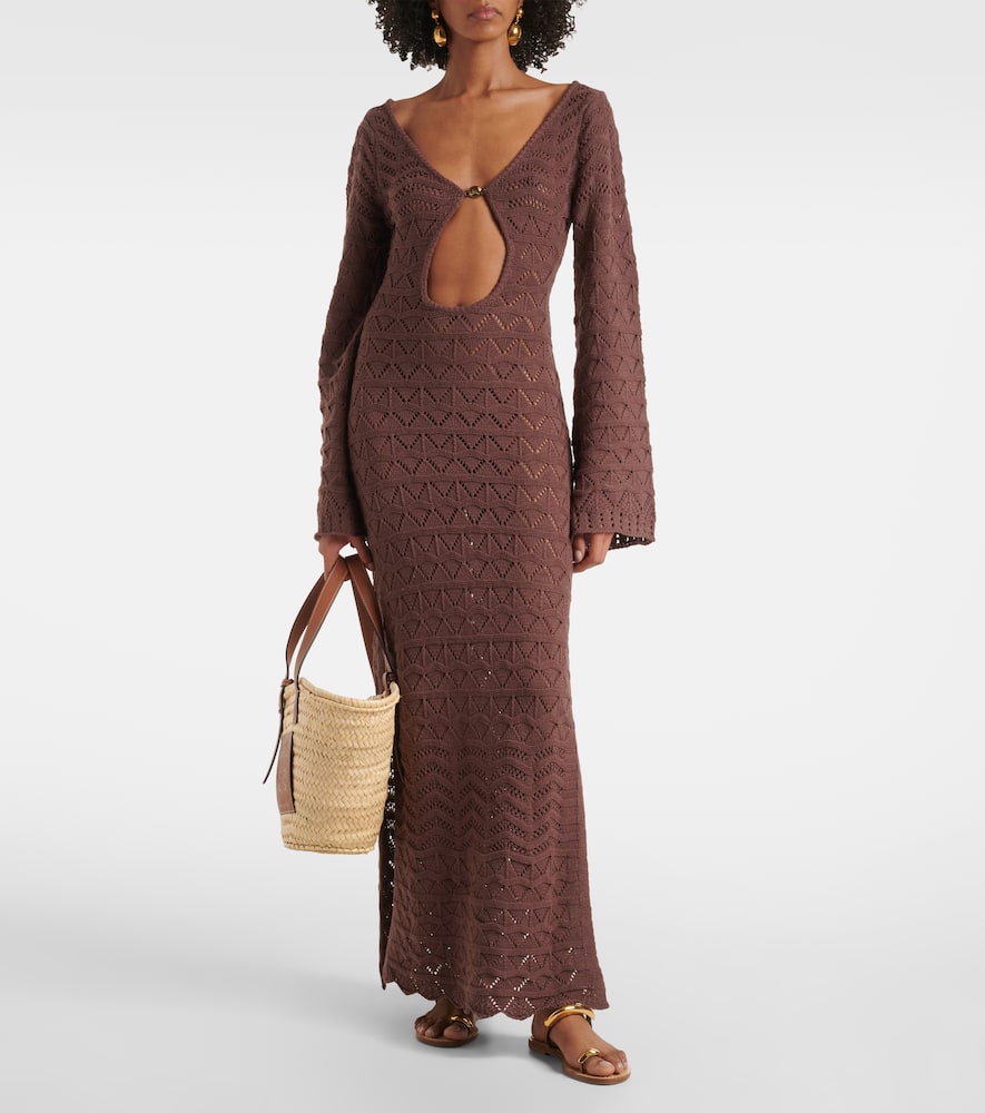 Rey crochet cotton-blend maxi dress