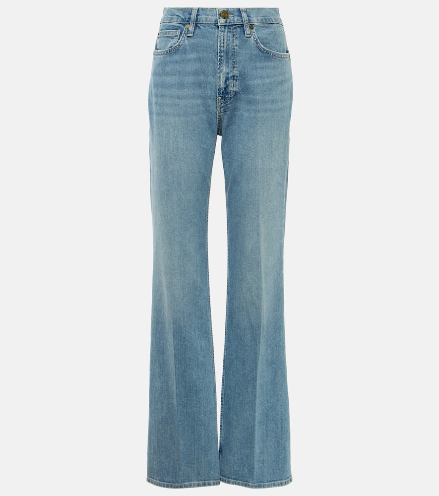 High-rise straight jeans