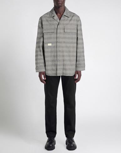 Man Jacket Grey Size 38 Polyester, Virgin Wool, Elastane