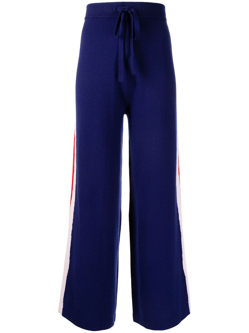 Side-stripe detail trousers - Blue