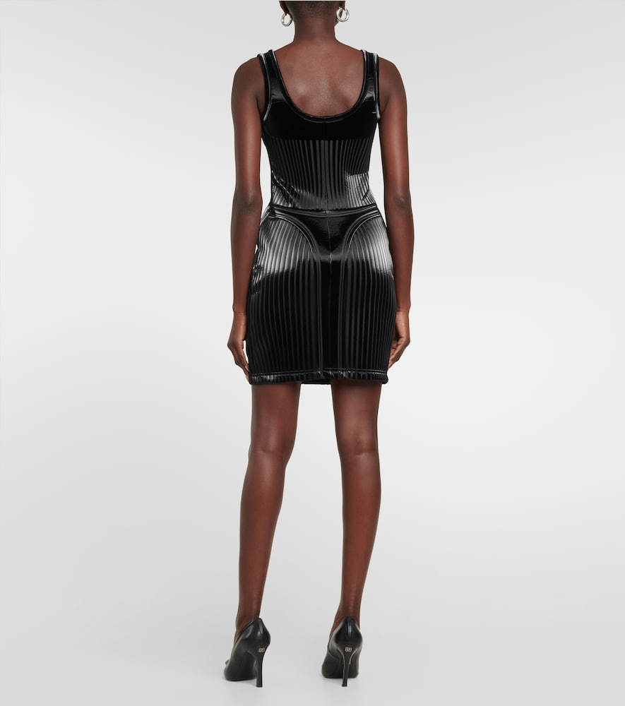 Embossed minidress