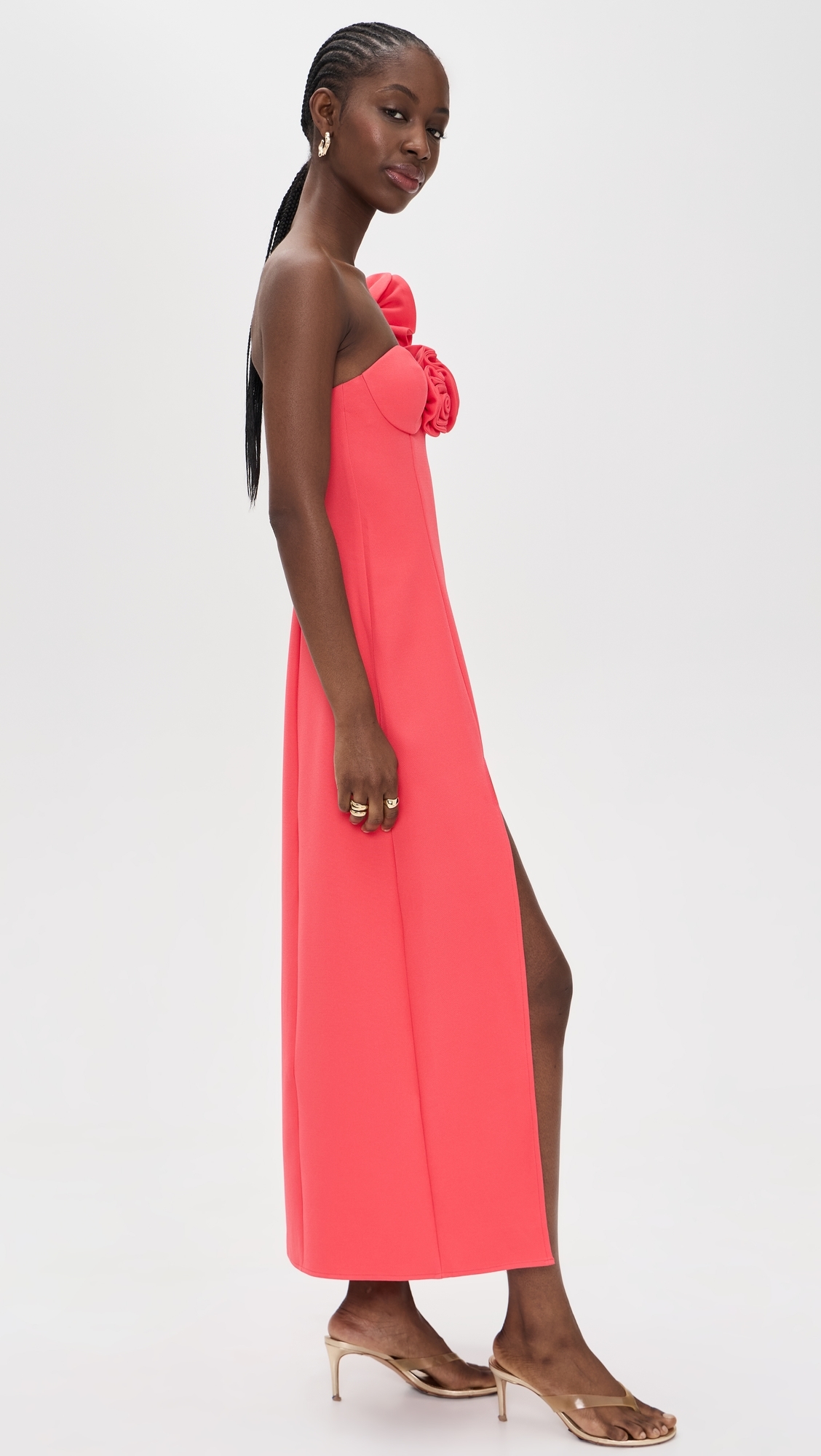 Flores Midi Dress Berry