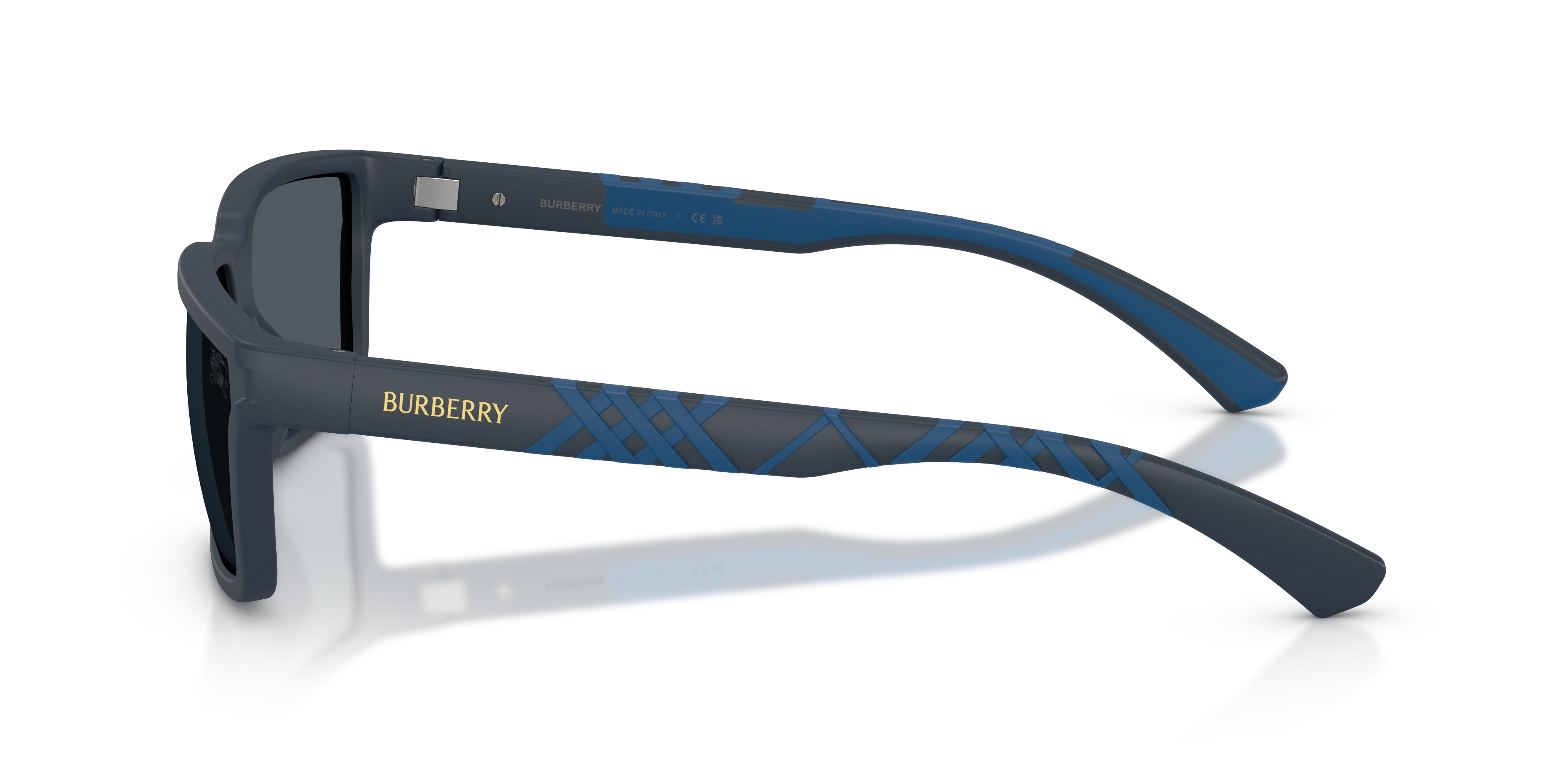 Burberry Man Burberry BE4495D 424087 Sunglasses Injected Blue Grey Squared Norma