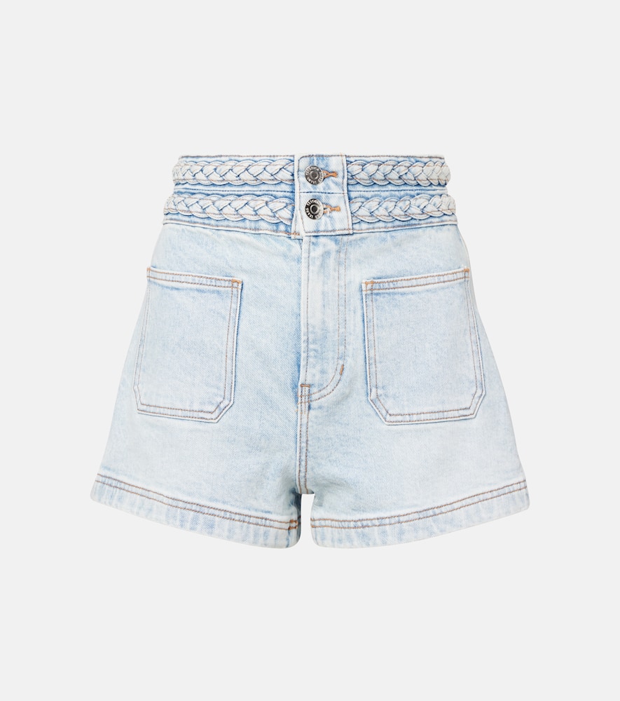 Elijah high-rise denim shorts