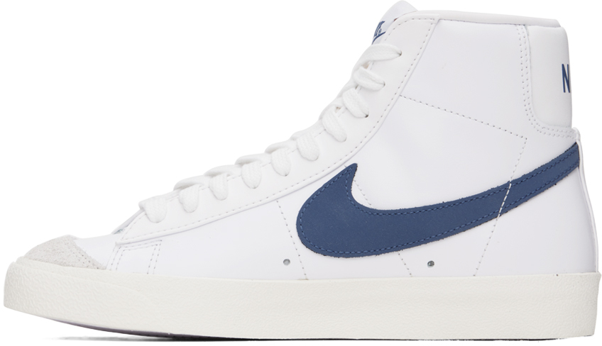 White & Blue Blazer Mid '77 Sneakers