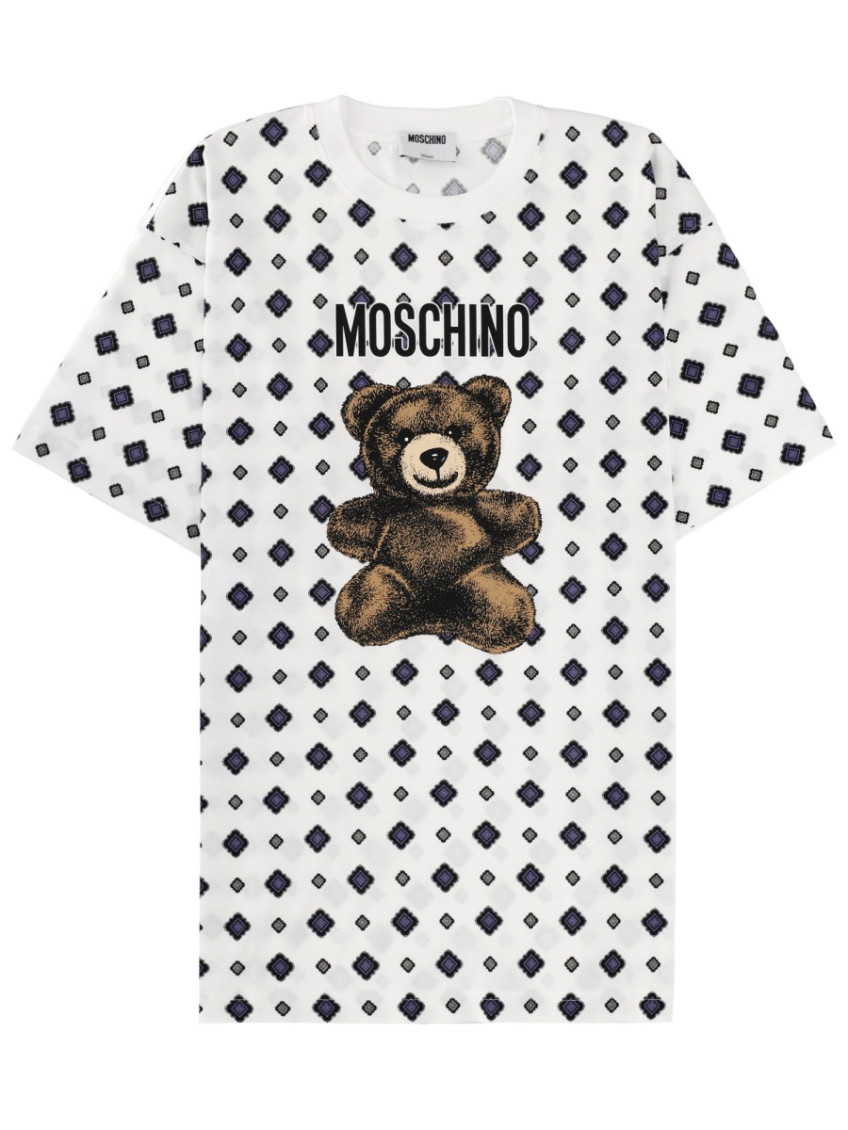 Moschino - graphic crew neck top short sleeve