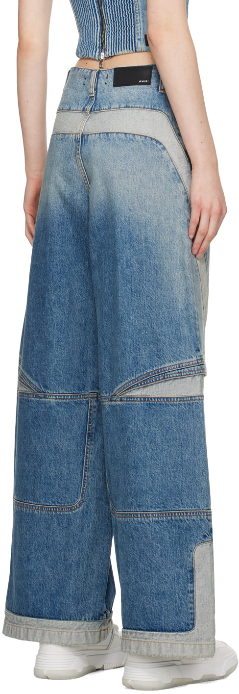AMIRI Blue Baggy Motocross Jeans