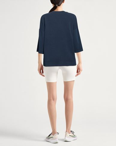 Woman Sweatshirt Navy Size L Modal, Polyester, Elastane