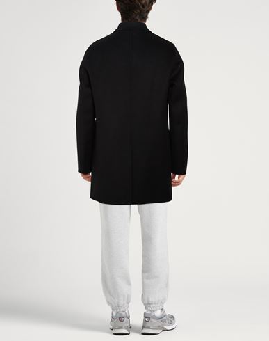 Paltò Fabbrica Man Coat Black Size 40 Wool, Nylon