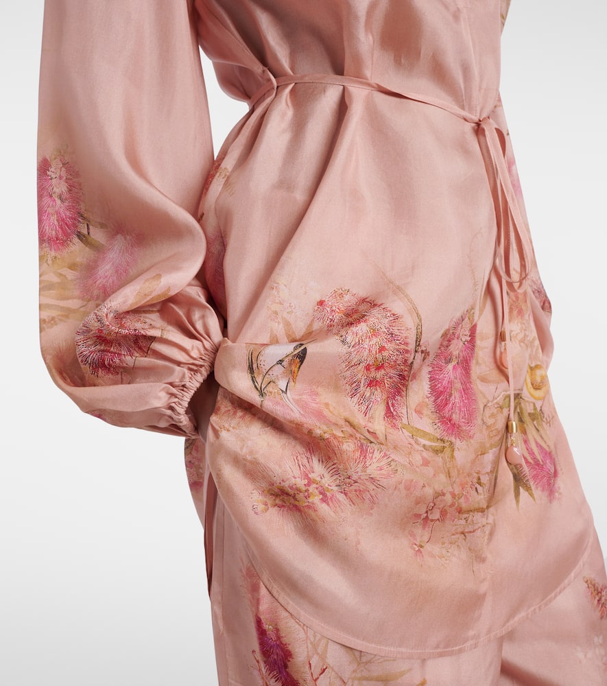 Cascadian floral silk tunic