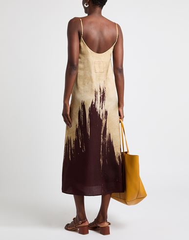 Woman Maxi dress Sand Size S Viscose, Cupro