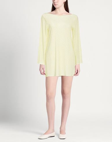 Woman Mini dress Light green Size M Polyamide, Elastane
